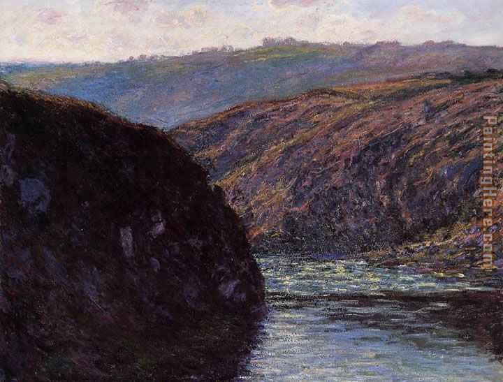 Valley of the Creuse Afternoon Sunlight painting - Claude Monet Valley of the Creuse Afternoon Sunlight art painting